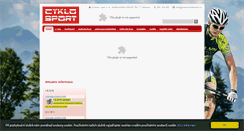 Desktop Screenshot of pramoscyklosport.cz